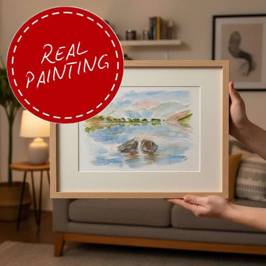 Buttermere Reflections watercolour j blakely art